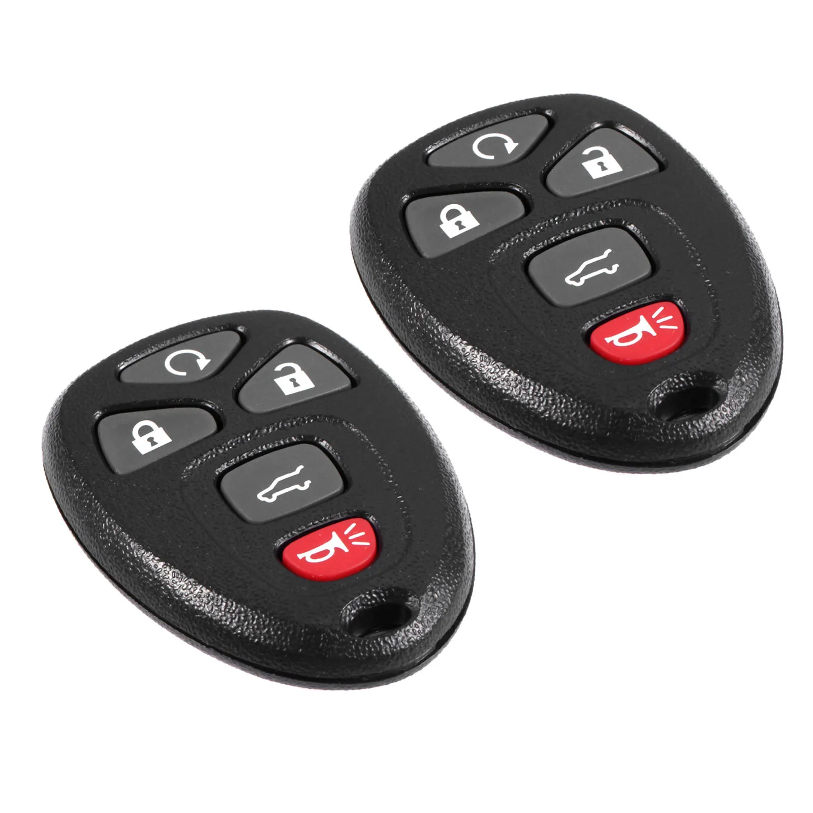 

2Pcs 5 Buttons Car Remote Start Keyless Entry Key Fob Clicker Control For GMC Chevrolet 15913415 OUC60270 Replacement Key Shell