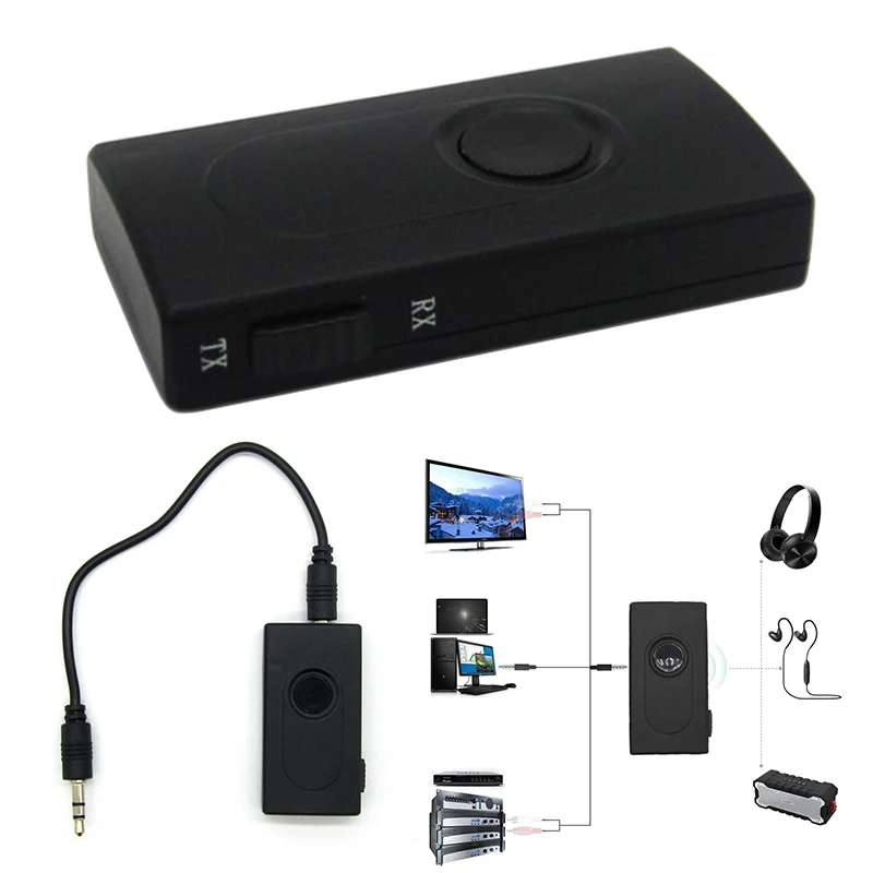 Беспроводной Bluetooth передатчик приемник адаптер стерео аудио Музыка адаптер с usb кабель для зарядки 3,5 мм аудио кабель