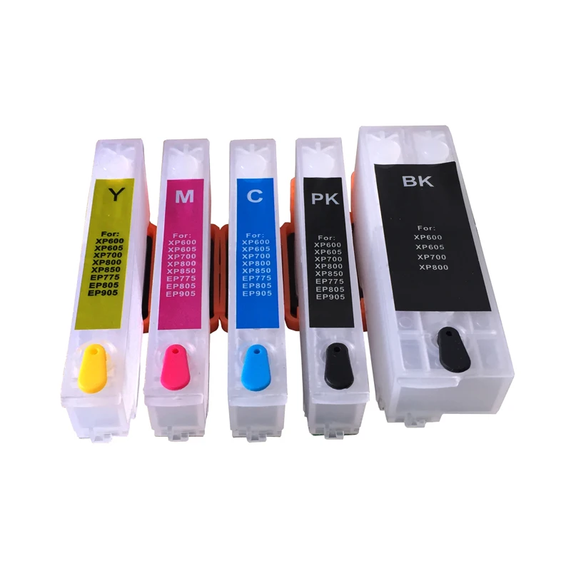 5 шт. картриджи для принтера Epson XP600 XP605 XP700 XP800 XP510 XP615 XP610 xp820 XP520 XP620|ink cartridge|ink cartridge for