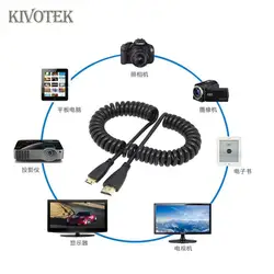 Kivotek 8 шт./лот HDMI к выдвижной кабель Mini HDMI, Мужчина HDMI к Mini HDMI 1.4 Выдвижной кабель, увеличенная длина: 50 см