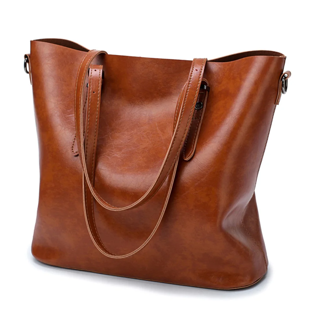 Buy New Leather Handbags Big Women Bag High Quality