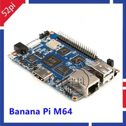 Банан Pi M64 BPI-M64 A64 64-бит Quad-Core 2 ГБ Оперативная память с Bluetooth, Wi-Fi 8 ГБ eMMC демо одну доску и 1 шт. 3dB антенны