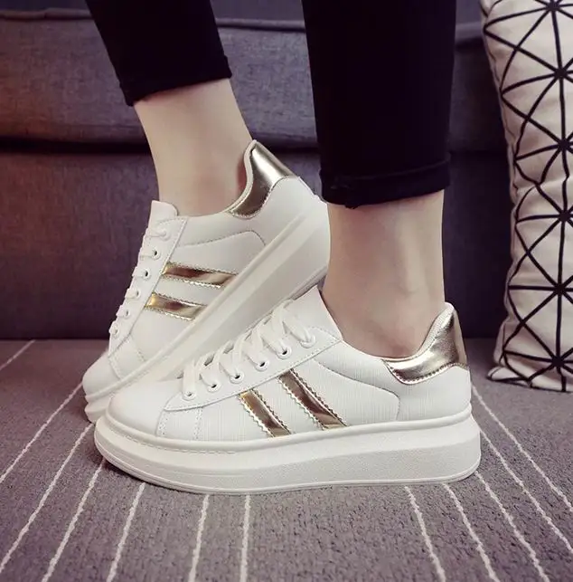 HotB06WomenShoesWhiteGirlLadyRunningShoesSneakersWomanSports