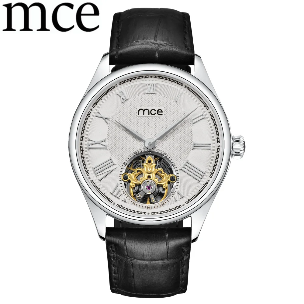 

Men's Watch Men Leather Band Wristwatch Relogio Masculino Mens Business Watch Casual Man Skeleton Automatic Mechanical Clock