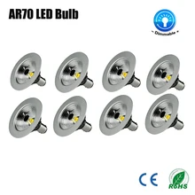 8 шт./лот 7 Вт AR70 Светодиодный прожектор на 50 Вт традиционная лампа, B15 220 V 240 V теплый белый 2700 K CRI 90 CREE чип 400lm прожектор светодиодный