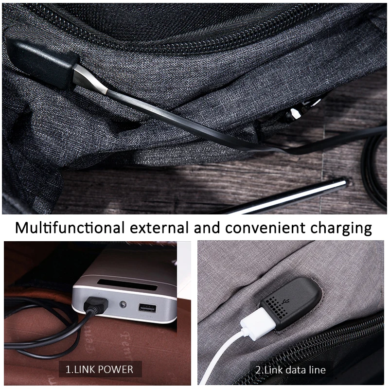 Für Mochila Usb Dieb 30l Teenager Multifunktions Männer Reise gray Anti Freizeit Rucksack 15 Black Lade Männlichen Tasche