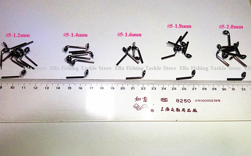 MKT наконечник#5/#4 черный цвет рыболовные снасти руководство 5 размер Запчасти для удочки руководство по ремонту 20 шт