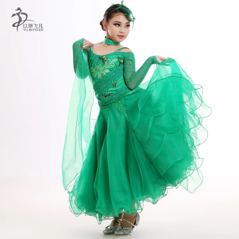 Hot Chic Women Ballroom Competition Dance Dress Modern Waltz Standard Dress New