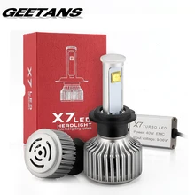 GEETANS 120 Вт 9600lm H7 881 H11 9005/HB3 9006/HB4 H1 H3 LED Фары автомобиля Лампы Авто 6000 К Туман Лампа для VW/Hyundai Г