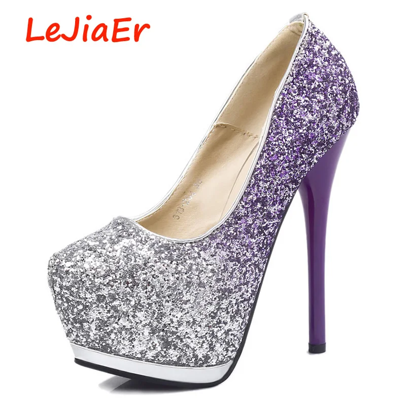 dark purple platform heels