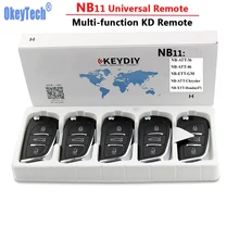 OkeyTech 5 шт./лот KD900 дистанционный ключ универсальный NB11 DS дистанционный ключ 3 кнопки для ключей DIY KD900 KD900+ URG200 мини KD пульт дистанционного управления