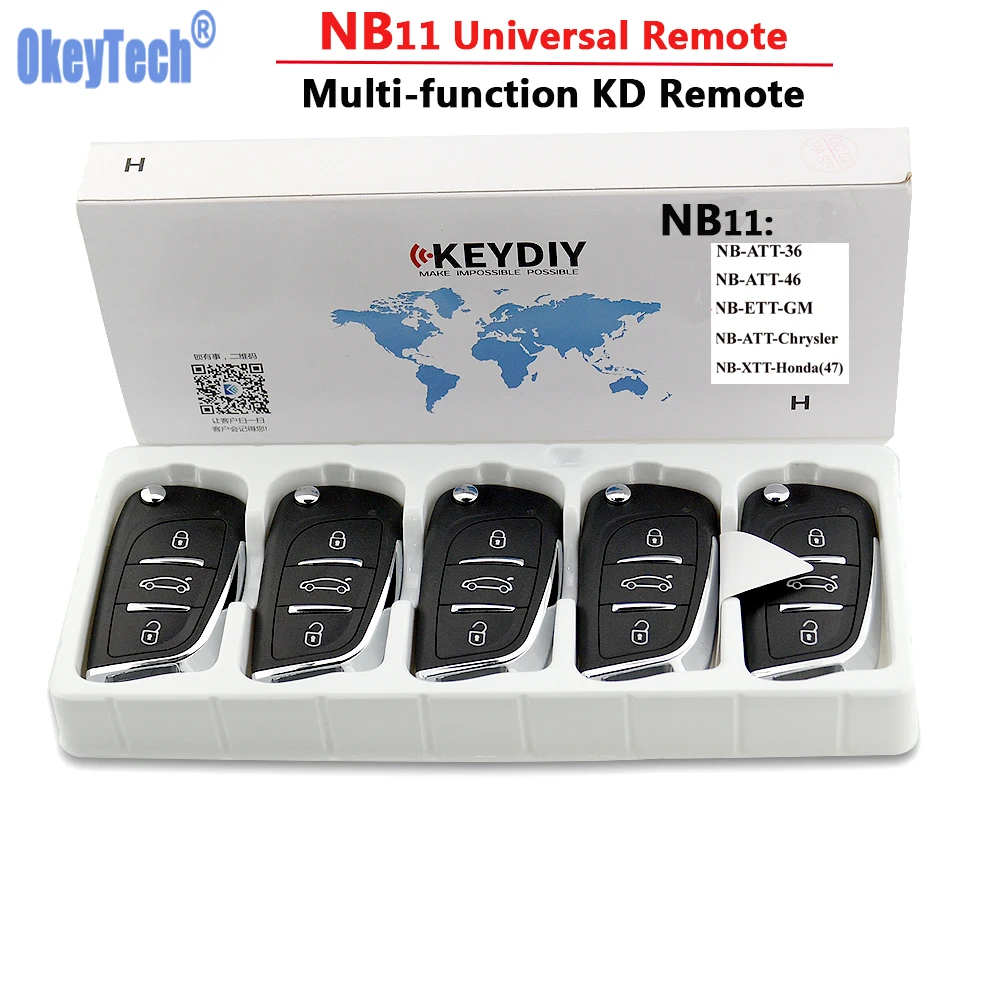OkeyTech 5PCS/LOT KD900 Remote Key Universal NB11 DS Remote Key 3 Buttons For Keydiy KD900 KD900+ URG200 Mini KD Remote Control OkeyTech 5PCS/LOT KD900 Remote Key Universal NB11 DS Remote Key 3 Buttons For Keydiy KD900 KD900+ URG200 Mini KD Remote Control