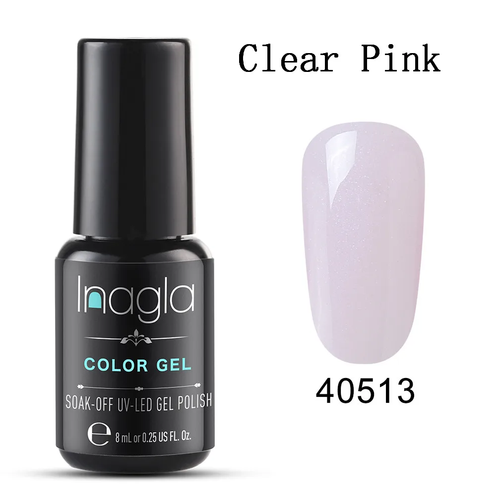 Inagla 8 мл УФ-гель для ногтей чистый цвет светодиодный Гель-лак замачиваемый Гель-лак Полупостоянный Гибридный лак Lucky Crismas - Цвет: 40513