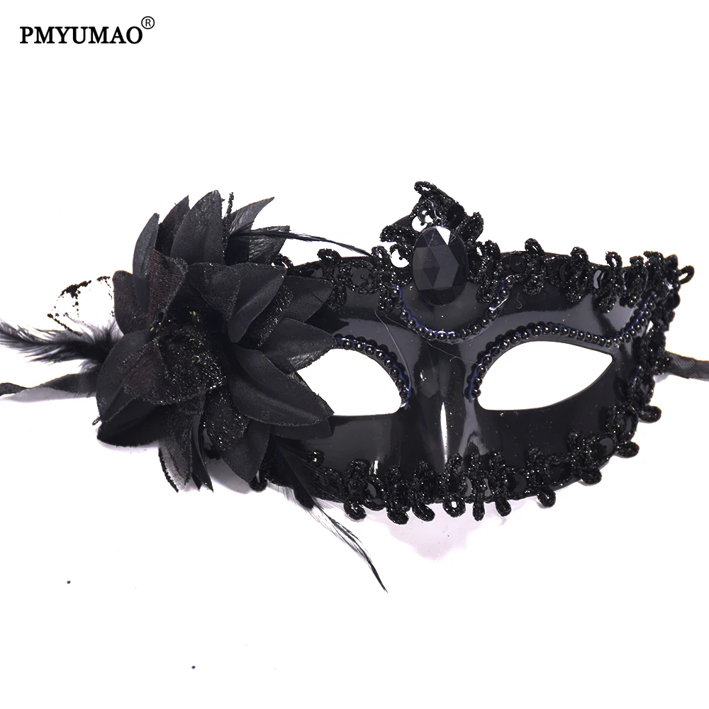 Halloween Mask Mask Lace Inlay Flower Lady Masks Wedding Party