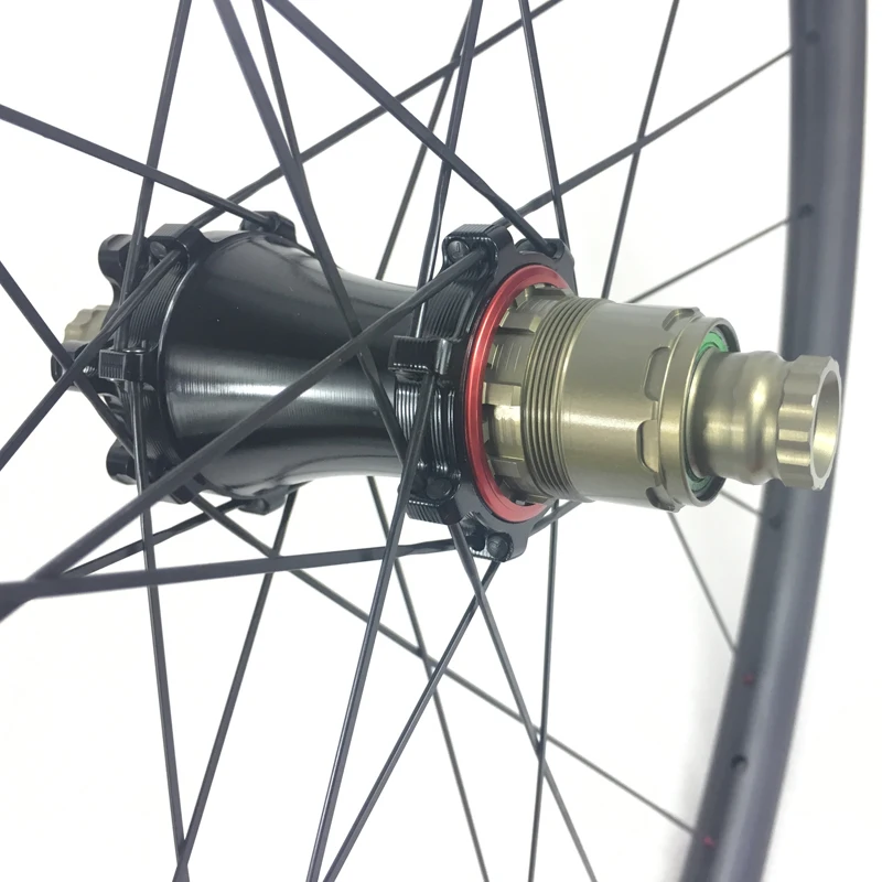 Clearance 1180g SUPER LIGHT 29er MTB XC 30mm x 30mm tubeless carbon boost wheels Extralite HyperBoost straight pull hub UD 3K 3