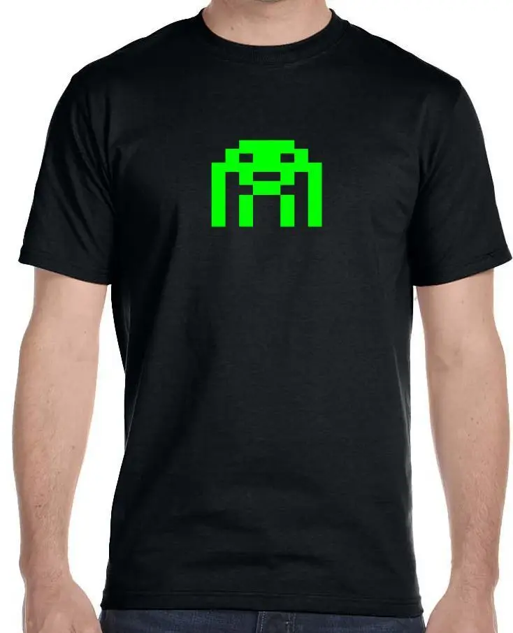 Мужская футболка Space Invader Теория большого взрыва бесплатная доставка Harajuku топы