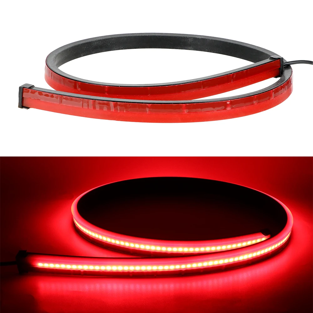 

LEEPEE Car Brake Light High Mount Brake Stop Lamp 90cm LED Flexible Strip Car-styling Warning Signal Light Safety Driving Lamp