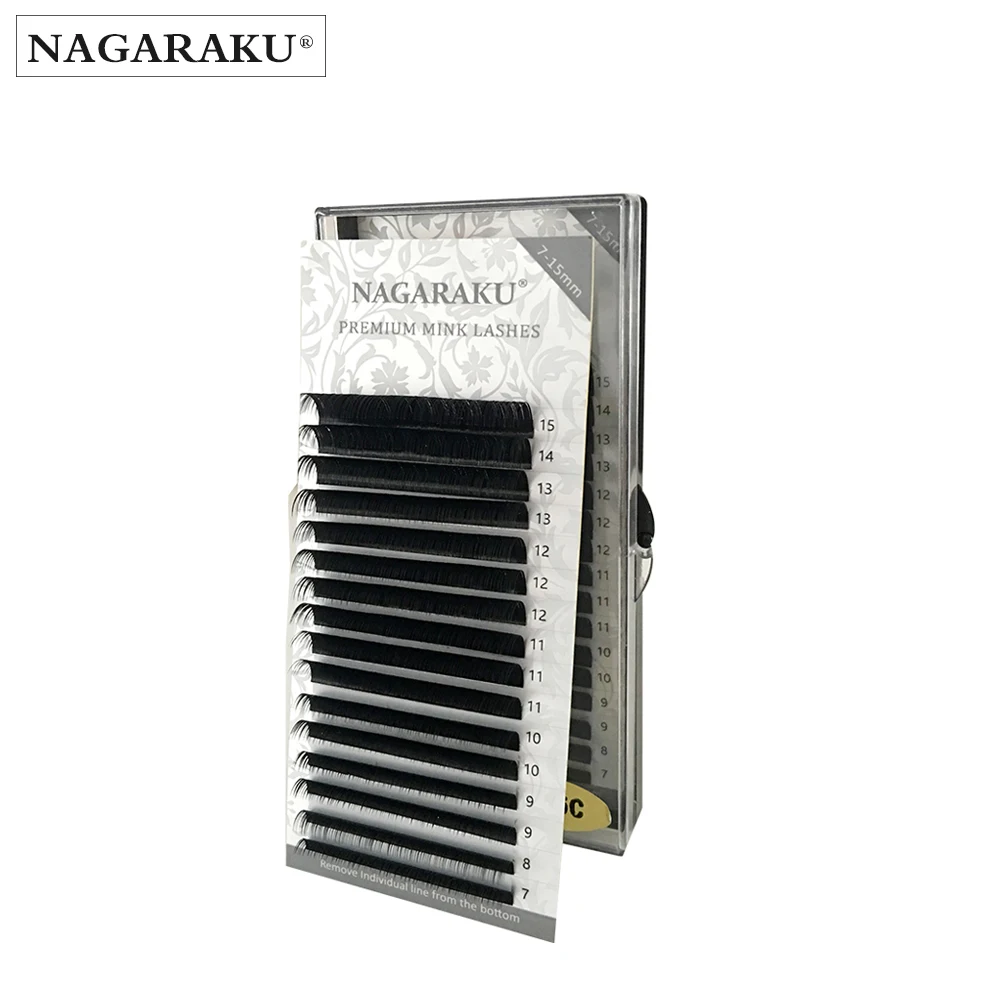 Nagaraku mix Длина 1 чехол высококачественный удлинитель для ресниц индивидуальное