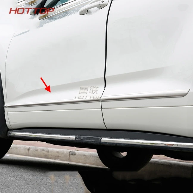 Хромированная дверная боковая формовочная отделка для Toyota Highlander декоративная отделка