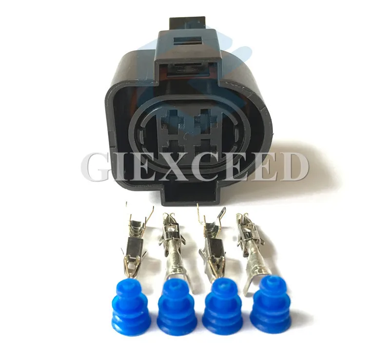 

2 Sets 4 Pin Starter Female Auto Sealed Wire Harness Electronic Connector Socket