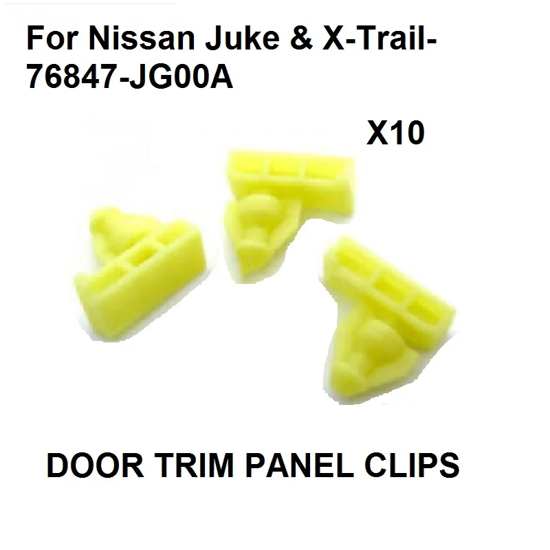 x10 Wheel arch surround trim clips for Nissan Juke & X Trail Wing