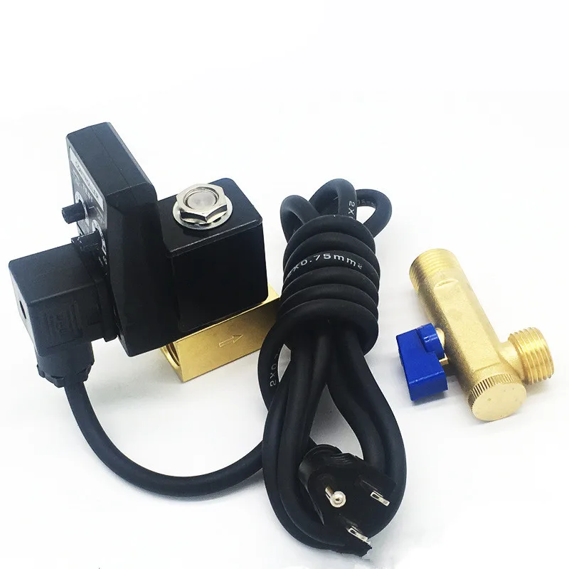

1/2" DN15 Automatic Electronic Drainer Split /Connect Type Electronic Timed Air Compressed Gas Tank Drain Valve 110v