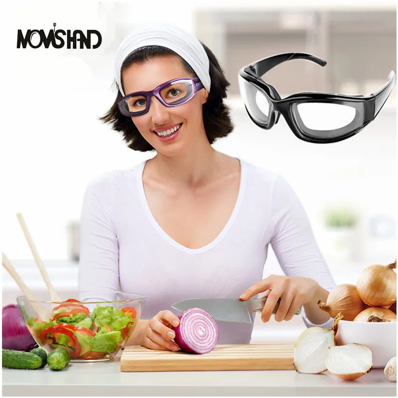 

MOM'S HAND Kitchen Tools Onion Cutter Goggles Onion Tear Free Glasses Chopping Eye Protector Glasses