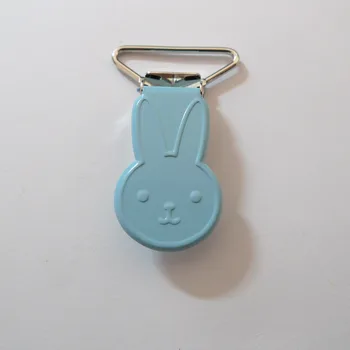 

25pcs 1'' 25mm #11 BABY BLUE COLOR Rabbit Bunny Shape Suspender Clips