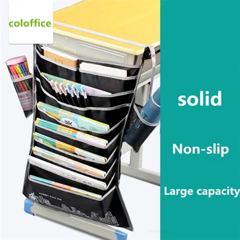 

Coloffice Multi-Function Desktop Stationery Holder Book Hanging Bag School Students Simple Book Desk Storage Hanging Book Bag