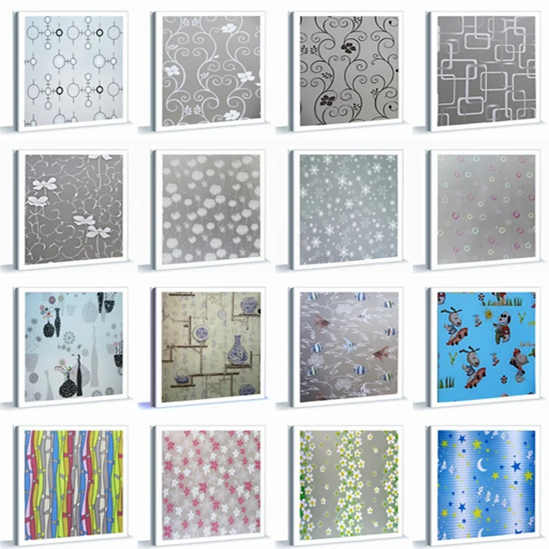 

60*600 cm Opaque Frosted Window Films Vinyl Static Cling Self adhesive Privacy Glass Stickers