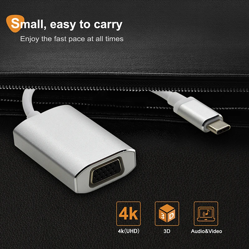 Cabletime USB Type C VGA Adapter Type C Cable to VGA Converter USB C 3.1 Adapter For Chromebook Macbook Pixel Dell Lumia N127 Cabletime USB Type C VGA Adapter Type C Cable to VGA Converter USB C 3.1 Adapter For Chromebook Macbook Pixel Dell Lumia N127