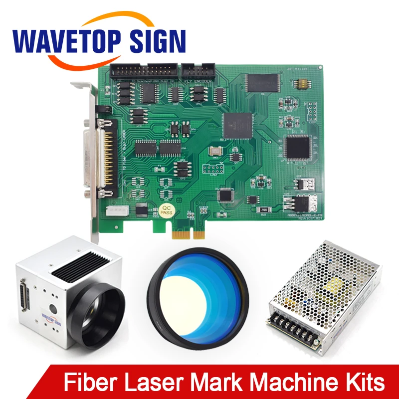 

JCZ Fiber Laser Mark Machine Controller PCIE-FB + F-Theta 220*220mm 1PCS+Digital Galvanometer 1Sets