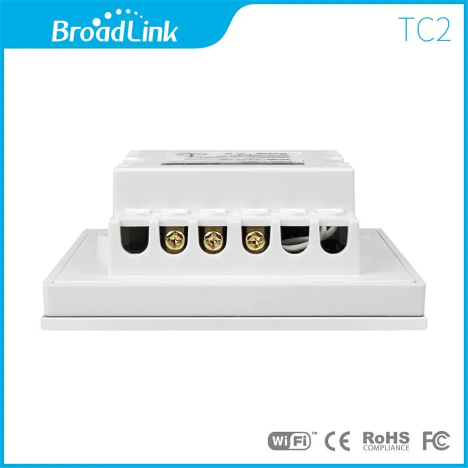 Broadlink TC2 Smart Wall WIFI Touch Light Switch EU UK 1gang 2gang 3gang EU US RM2 RM Pro Universal Remote Controller RF433MHZ-4