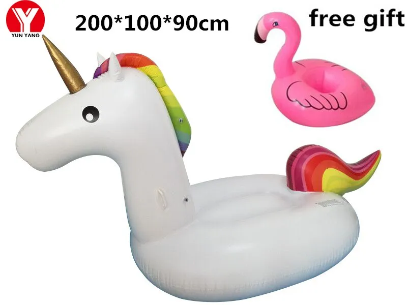 

Super large, inflatable white swan, unicorn, Pegasus pool floats for water fun