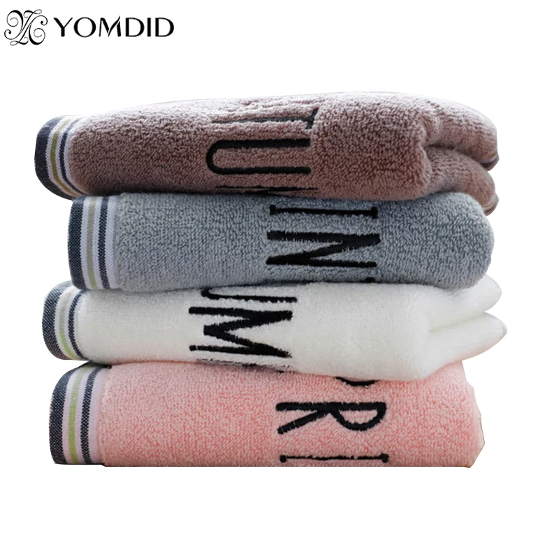 

1 piece Face Wash towel Embroidered Cloth Spring Summer Autumn Winter towels Couple Simple cotton towel home bathroom decor