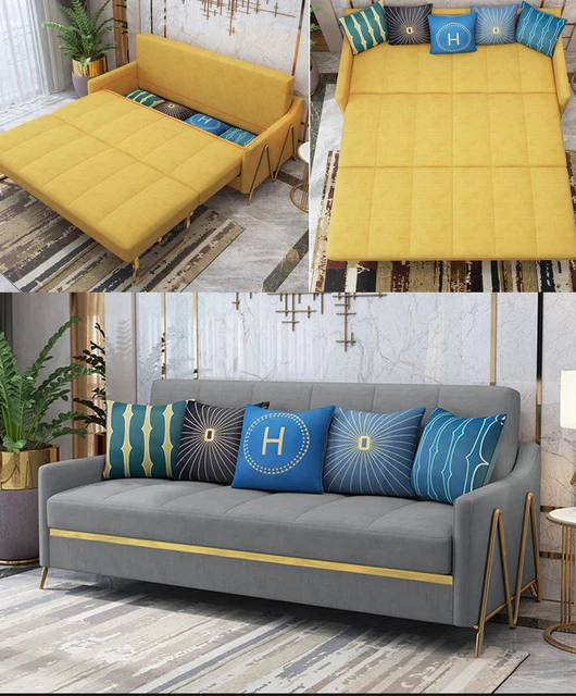 Us 949 05 5 Off Aliexpress Velvet Hanf Linen Hemp Fabric Sectional Sofas Living Room Sofa Bed Alon Couch Puff Asiento Muebles De Sala