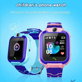 

Children Smart Watch Android Insert Card Waterproof Remote Positioning GPS Locator Camera Call Anti-lost Smart Wristband For Kid