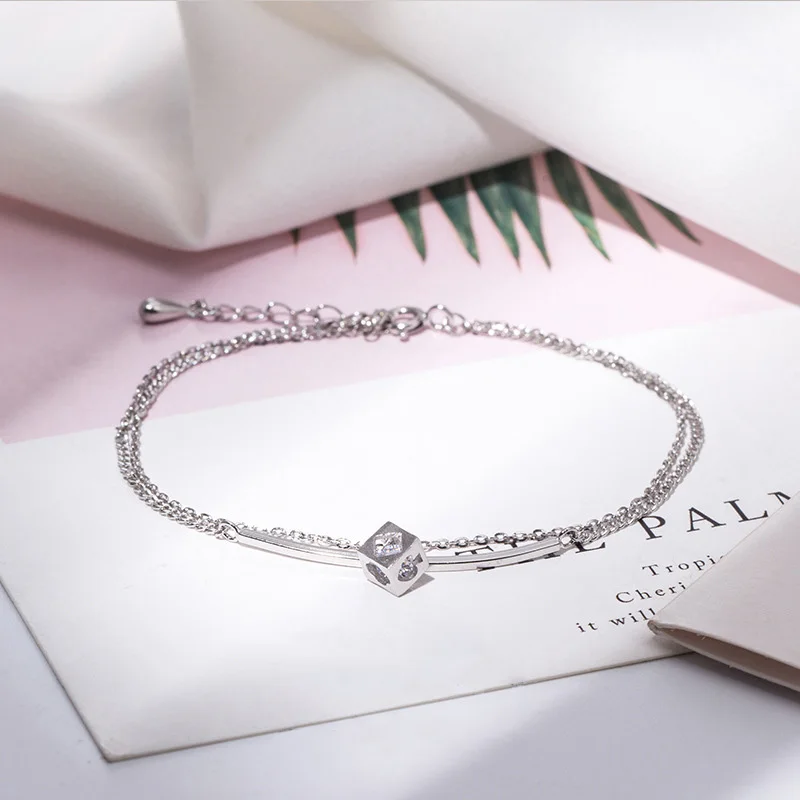 

Exquisite Magic Zircon 925 Silver Jewelry Bracelet Women Adjustable Inlaid Female Bracelet Lady Jewelry Gift Bracelet Jewelry