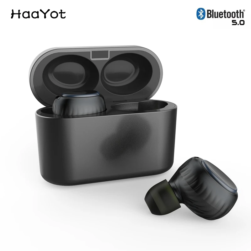 HAAYOT Bluetooth 5 0 наушники истинные беспроводные бас спортивные с шумоподавлением