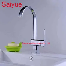 Новинка 360 градусов вращающийся Топ матовый смеситель для ванной комнаты бассейна кран на бортике одной ручкой раковина смеситель