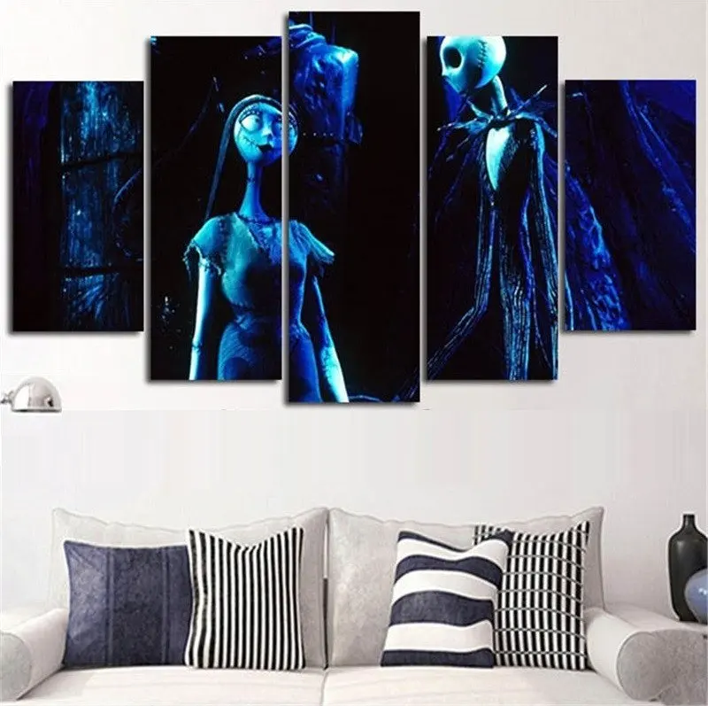

Top Sales Framed 5 Panels Picture Halloween series HD Canvas Print Painting Artwork Wall Art Canvas painting Wholesale HX-051