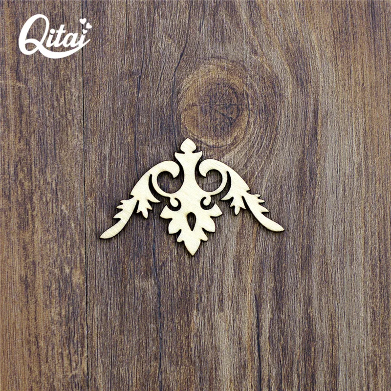 QITAI 36 шт./лот деревянные фото угловые шпона форма DIY скрапбукинг украшения для
