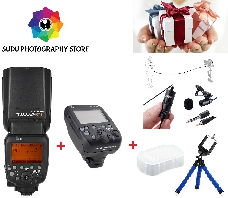 

Yongnuo YN600EX-RT II HSS Wireless Flash Speedlite TTL Yongnuo YN-E3 RT Kit options 1/8000s