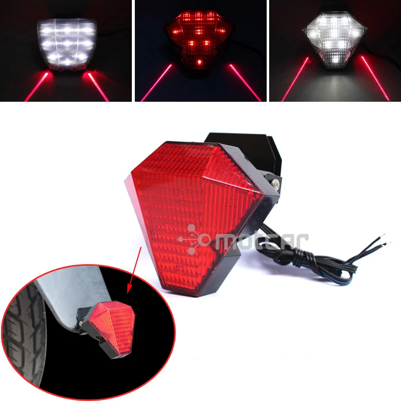 1pcs Universal Fit 12V Motorcycle Motorbike LED Laser Light Lamp