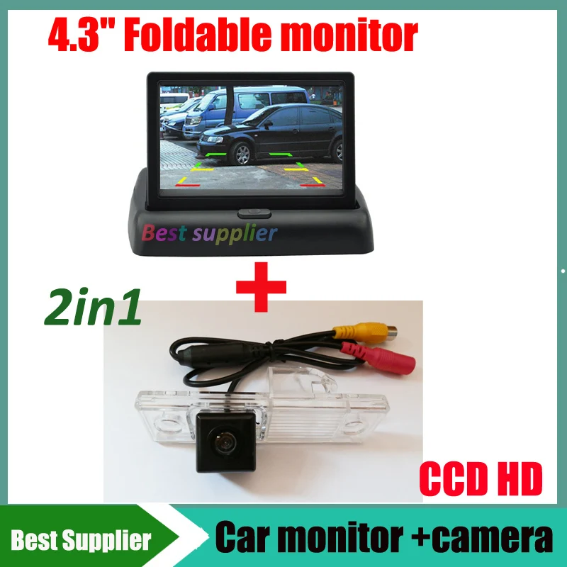 

4.3inch car monitor mirror and HD Car parking backup rear view camera for Chevrolet Cruze Epica Lova Aveo Captiva Chevy Lacetti