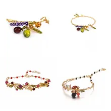 Ручная работа модный дизайнерский Amybaby женский эмалированный Цветочный браслет Роскошные вечерние ювелирные изделия