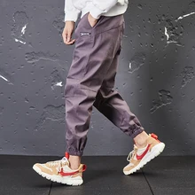 Японский стиль, Ретро стиль, модные мужские джинсы, повседневные штаны для бега, свободный крой, на лодыжке, брюки-карго, уличная одежда, хип-хоп, зауженные брюки