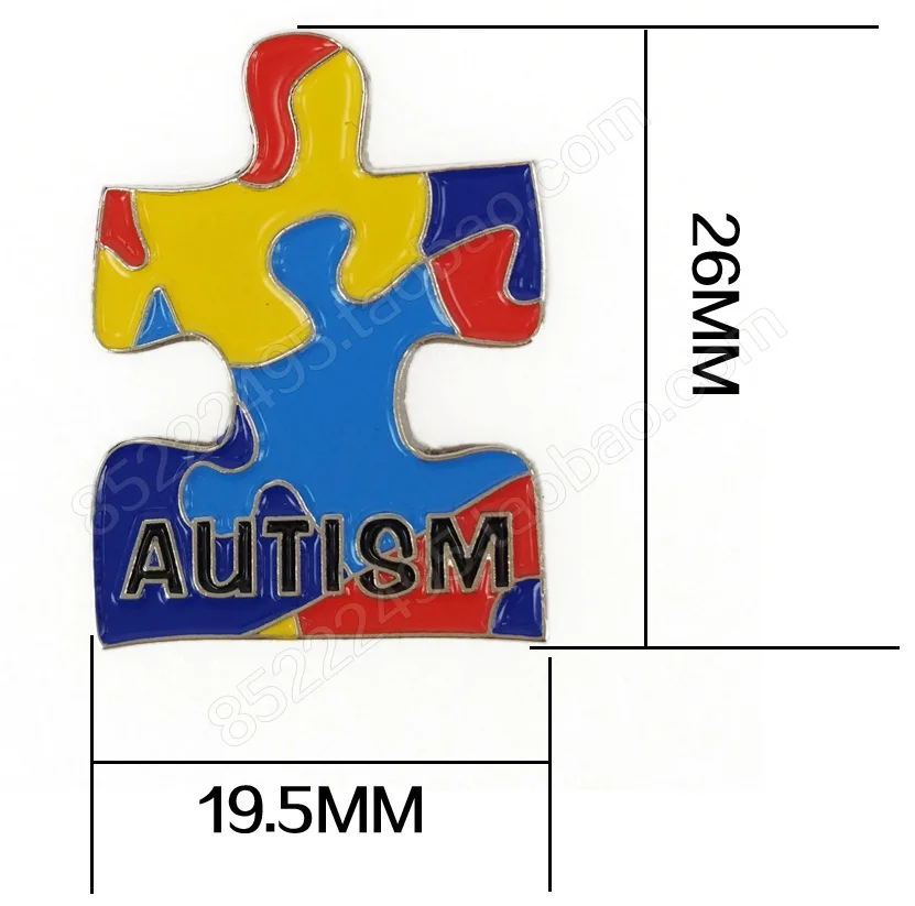 Экономичная эмалированная аутистическая Реклама Головоломки ленты нагрудные булавки