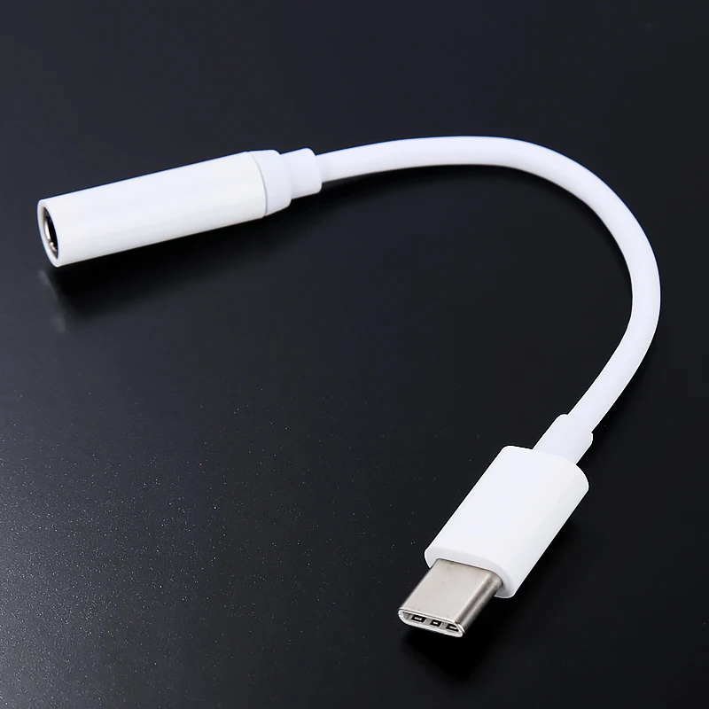 Type-C Cable To Audio Port Adapter 3.5mm Earphones Headphones Connector Type C For Letv LeEco Le 2 / Le 2 Pro / Le 2 Max Phone