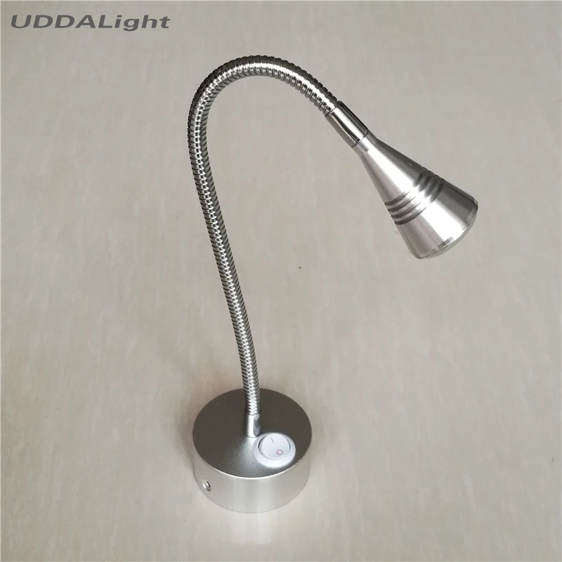 Настенный светильник для спальни 1 3 Вт чтения с выключателем 30%|bedside reading light|flexible